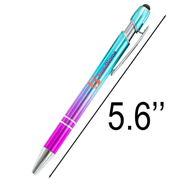 Gradient Aluminum Stylus Ballpoint Pen