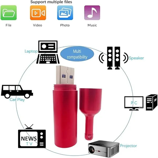 16G Stainless steel wine bottle gift USB flash drive