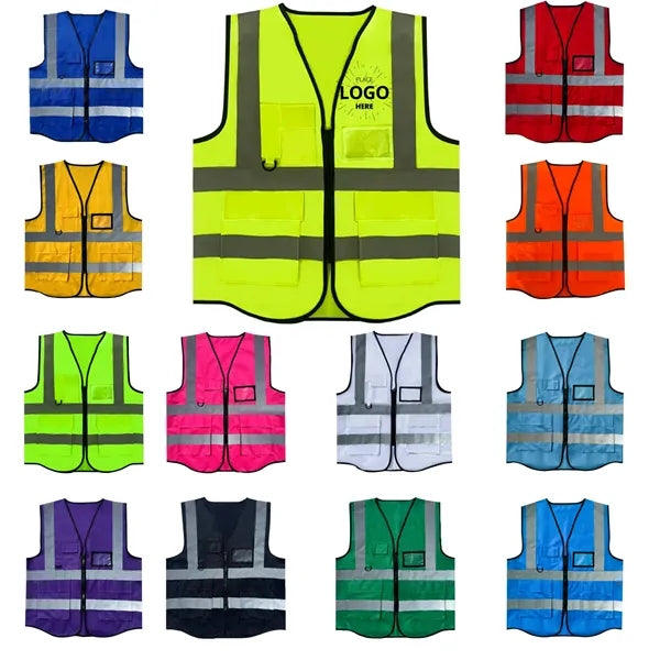 Warp Knit Fabric Traffic Cycling Construction Reflective Saf