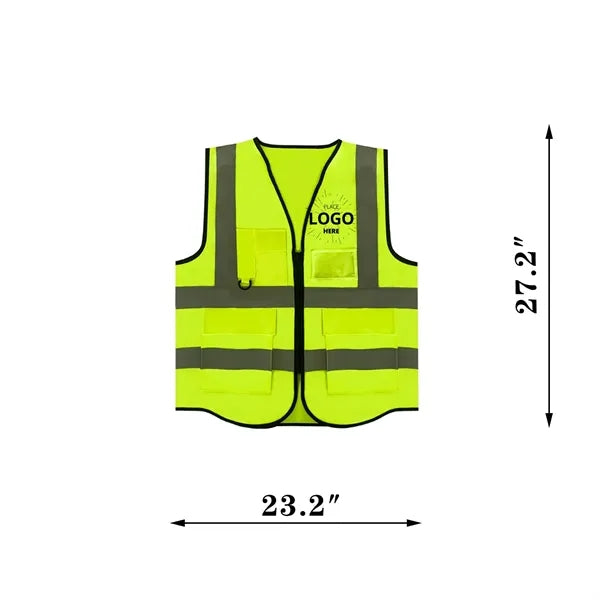 Warp Knit Fabric Traffic Cycling Construction Reflective Saf