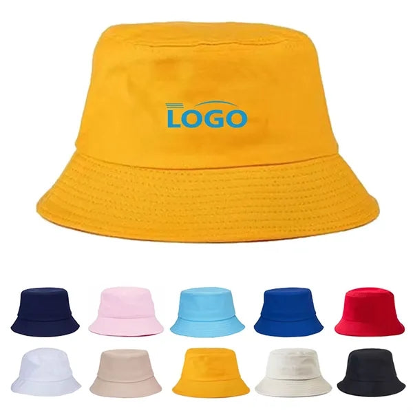Cotton Unisex Bucket Hat - Foldable