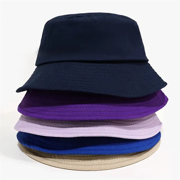 Cotton Unisex Bucket Hat - Foldable