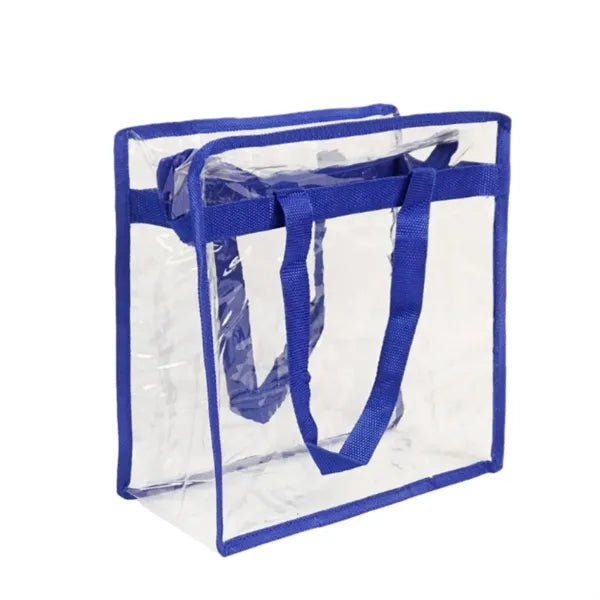 Transparent PVC tote bag