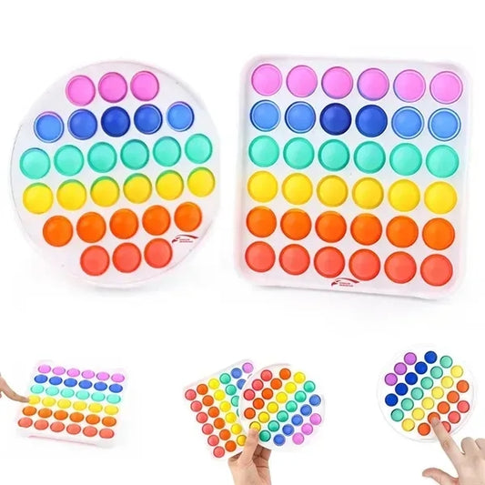 Stress Relief Silicone Push Pop Bubble Fidget Sensory Toy
