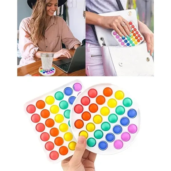 Stress Relief Silicone Push Pop Bubble Fidget Sensory Toy