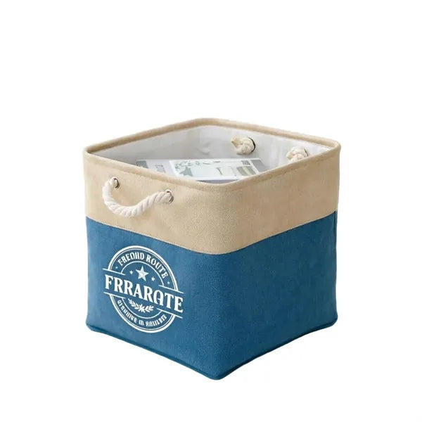Logo Linen Storage Basket, Foldable & Portable