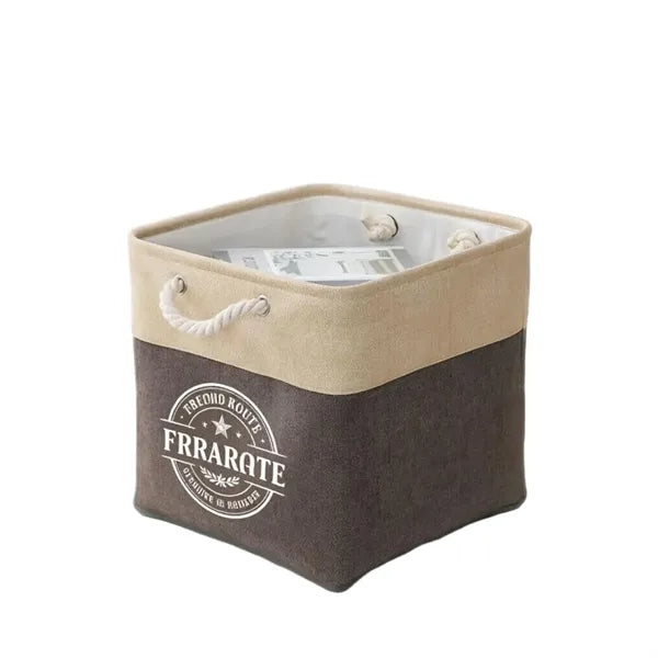 Logo Linen Storage Basket, Foldable & Portable