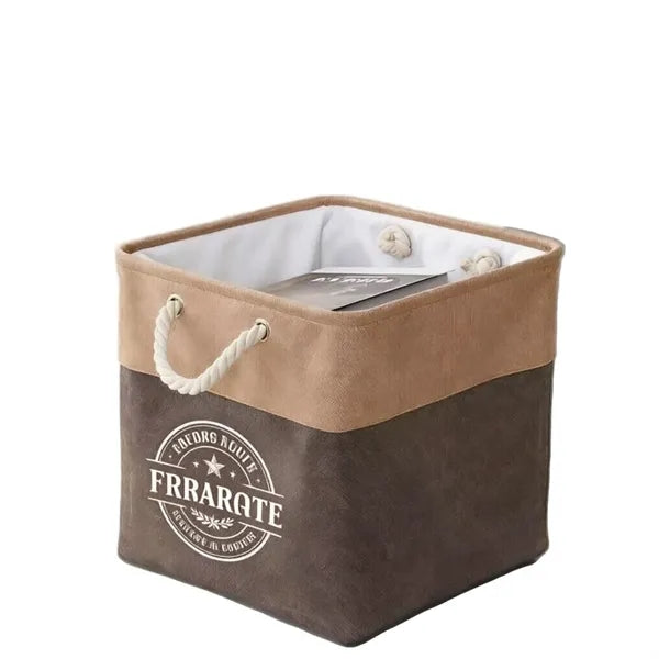 Logo Linen Storage Basket, Foldable & Portable