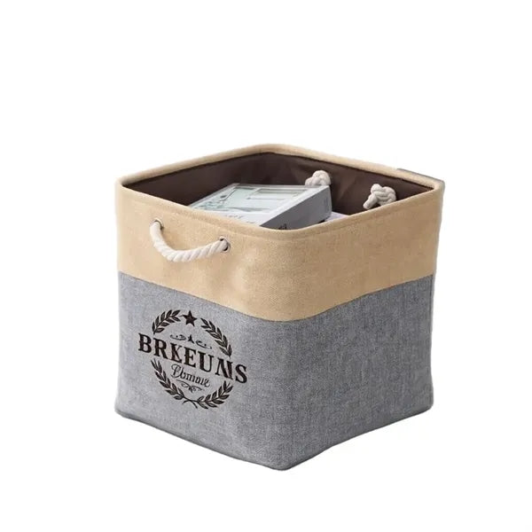 Logo Linen Storage Basket, Foldable & Portable