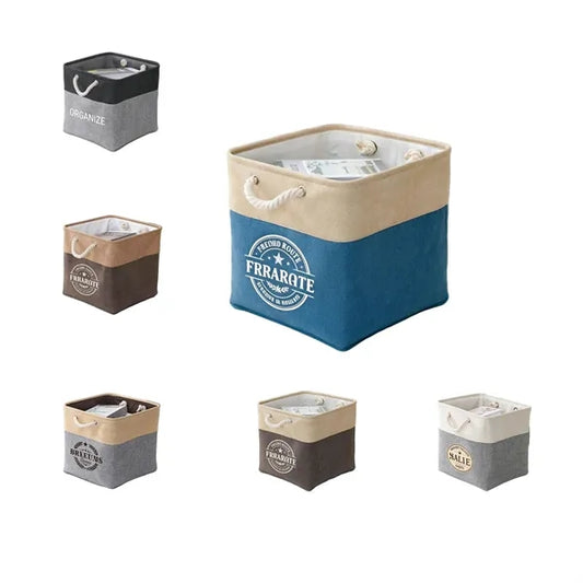 Logo Linen Storage Basket, Foldable & Portable