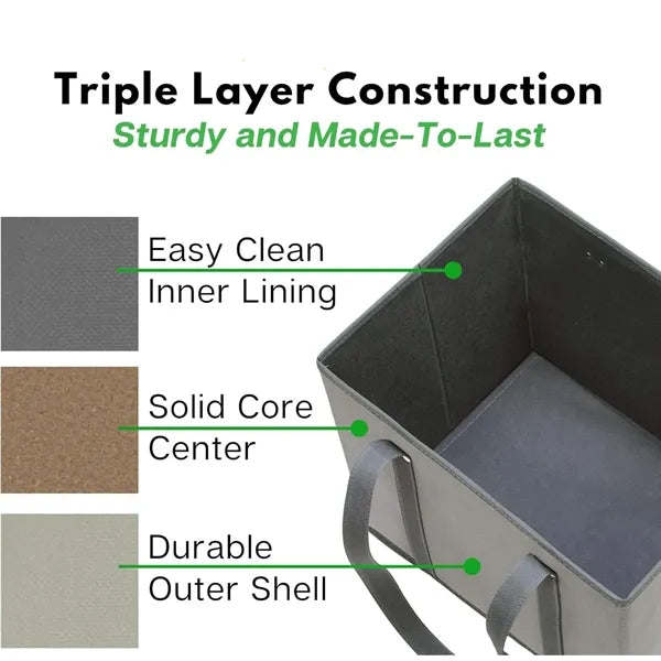 Non-Woven Stable Grocery EcoFriendly Market Tote Organizer