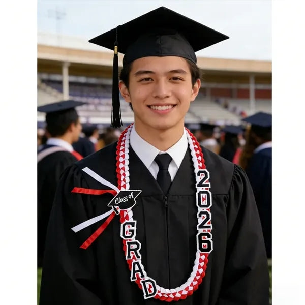 Graduation Braided Ribbon Wreath