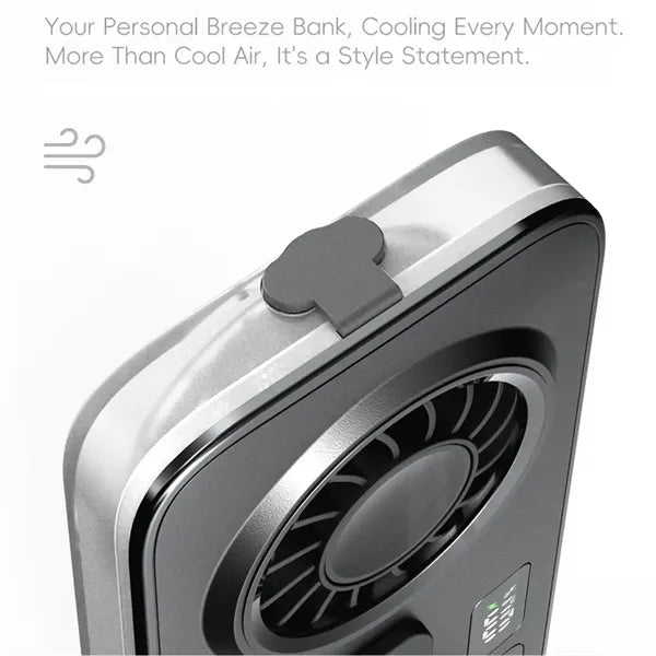 Handheld Misting Fan With Digital Display And Stand