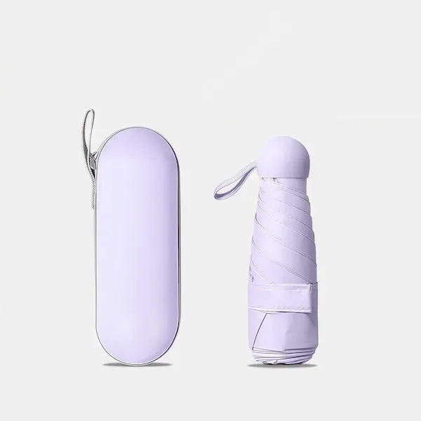 Mini Windproof and Sun-protective Umbrella With Storage Box