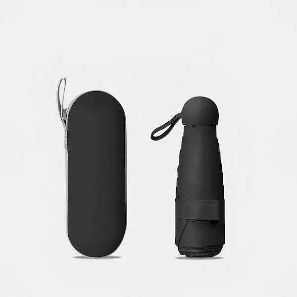 Mini Windproof and Sun-protective Umbrella With Storage Box