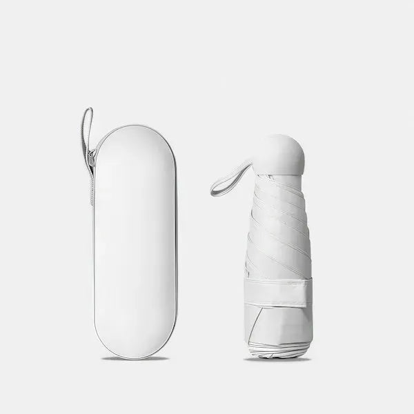 Mini Windproof and Sun-protective Umbrella With Storage Box