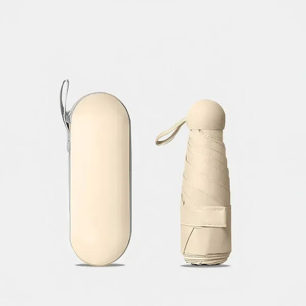 Mini Windproof and Sun-protective Umbrella With Storage Box