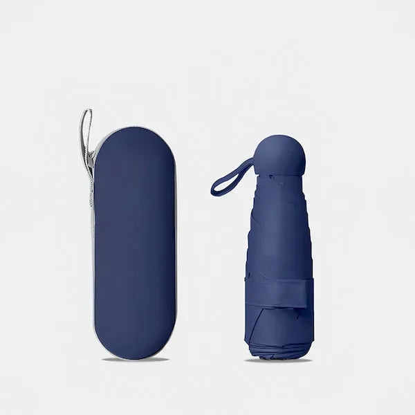Mini Windproof and Sun-protective Umbrella With Storage Box