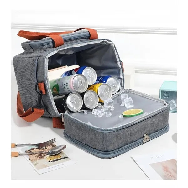 Logo Insulated Cooler Bag Leakproof Lunch Tote