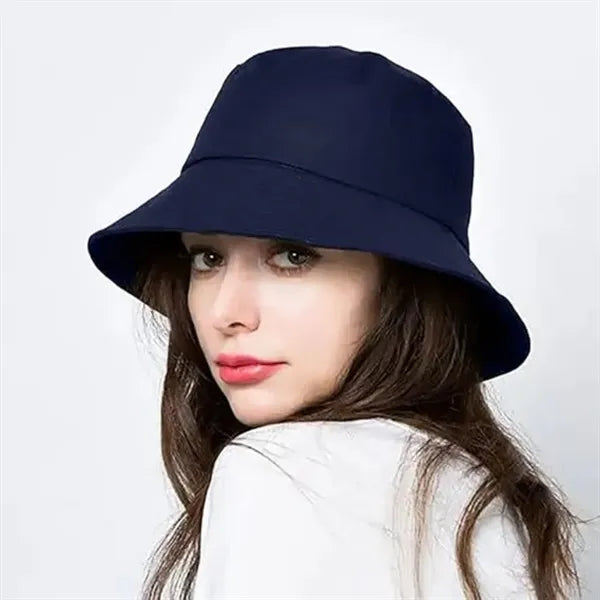 Solid-color custom beach sun hat