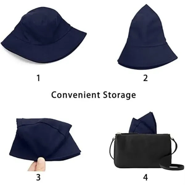 Solid-color custom beach sun hat