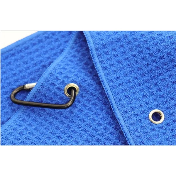 Microfiber waffle golf towel, custom logo, multi color