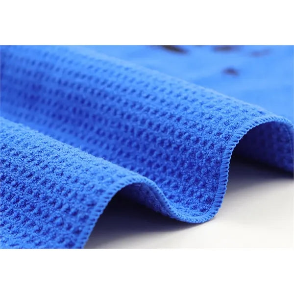 Microfiber waffle golf towel, custom logo, multi color