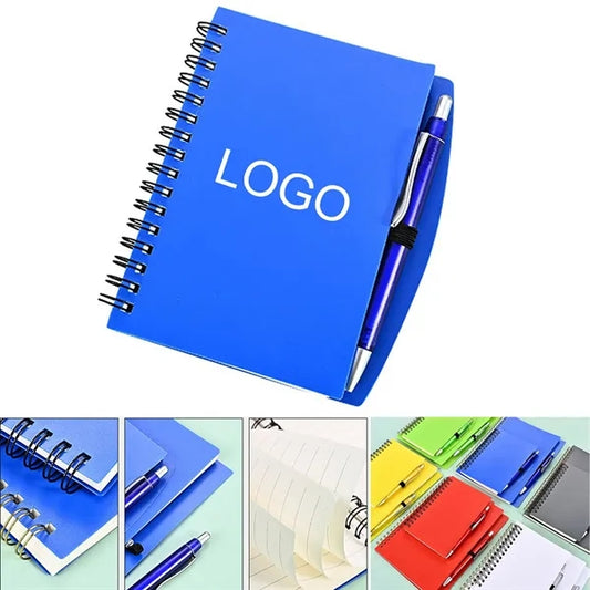 A6 Size Spiral Notebook with Pen