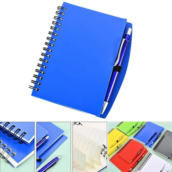 A6 Size Spiral Notebook with Pen