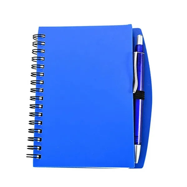 A6 Size Spiral Notebook with Pen