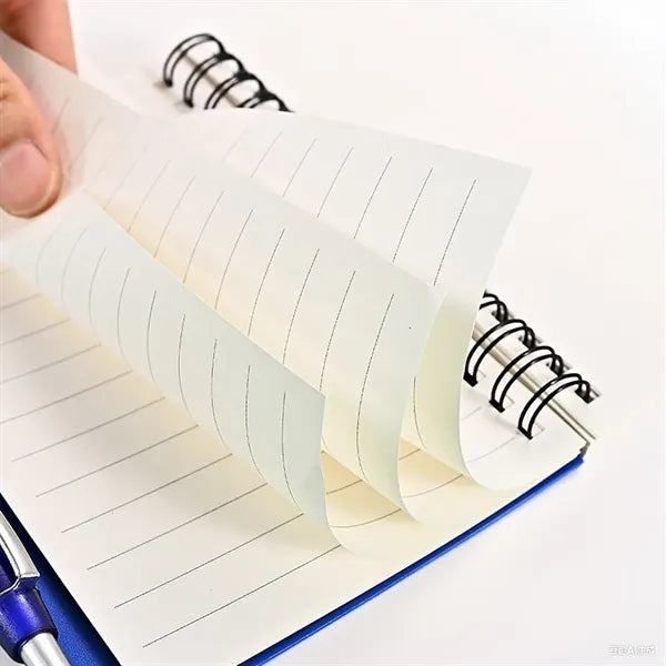 A6 Size Spiral Notebook with Pen
