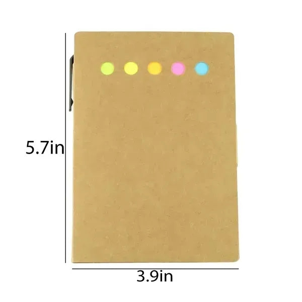 Pen Sticky Notes Notebook Set