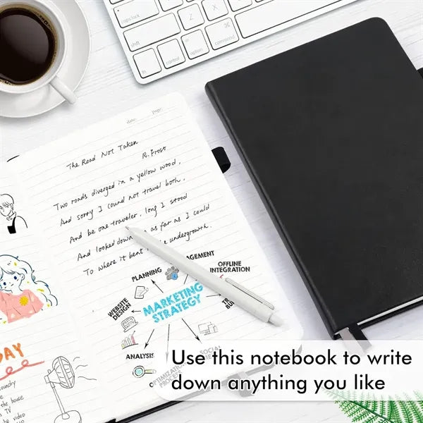 A5 Hardcover Notebook with Pen Holder