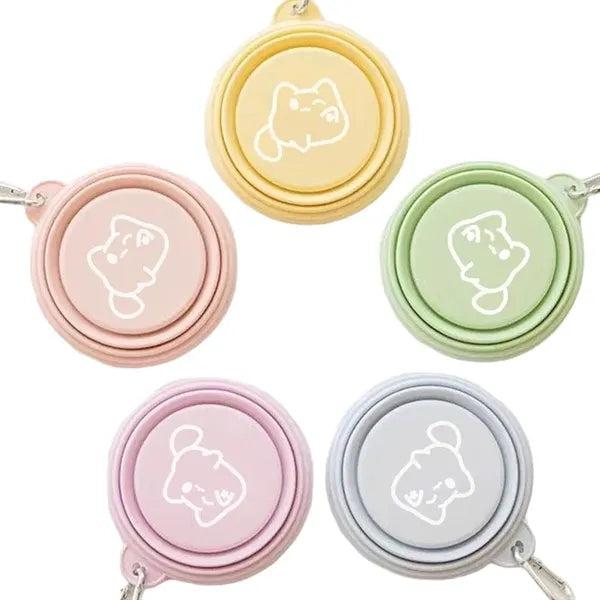 Pet Eco-Friendly Rounded Folding Outdoor Water Food Bowl