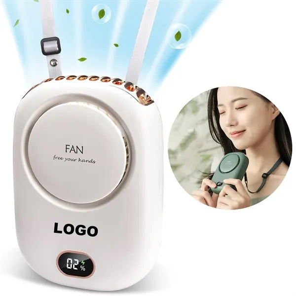 3 Speeds Bladeless Hanging Neck Fan