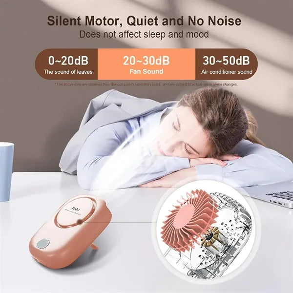 3 Speeds Bladeless Hanging Neck Fan