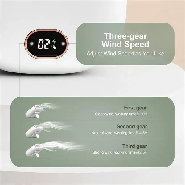 3 Speeds Bladeless Hanging Neck Fan