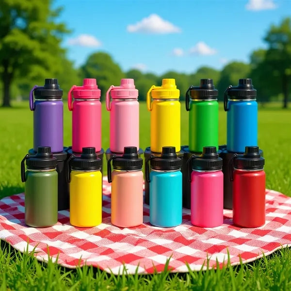 12oz outdoor portable thermos sports bottle