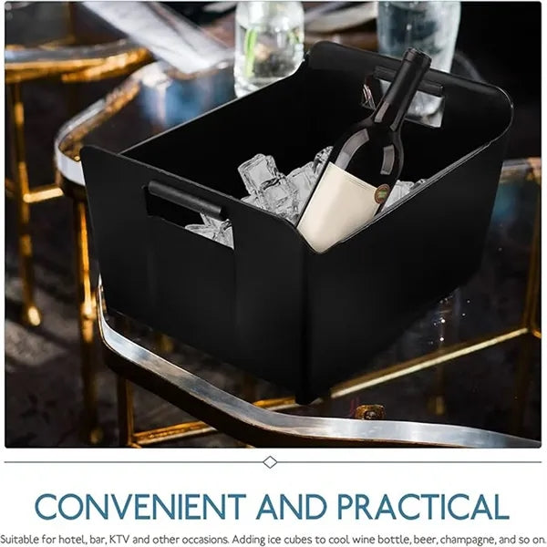 Commercial plastic ice wine barrels for bars bucket