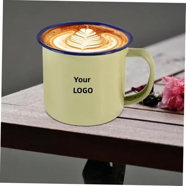 Retro Enamel Camping Mug Durable