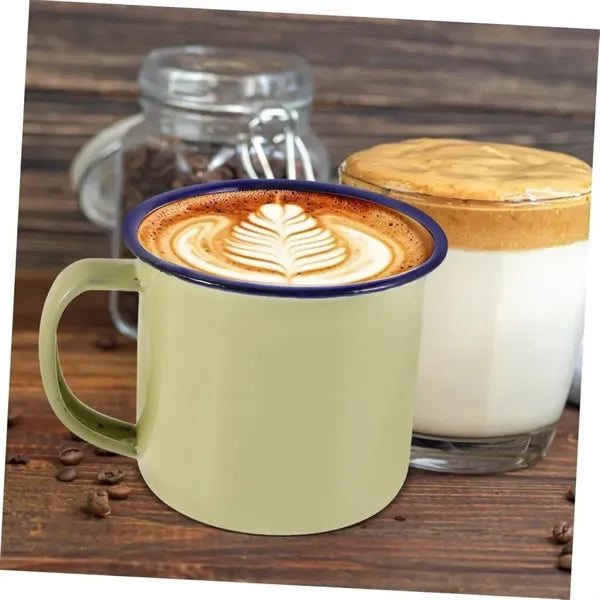 Retro Enamel Camping Mug Durable