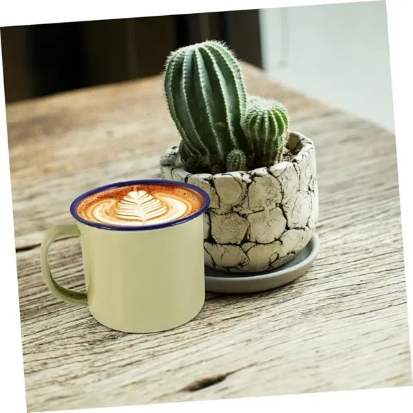 Retro Enamel Camping Mug Durable