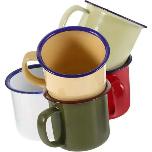 Retro Enamel Camping Mug Durable