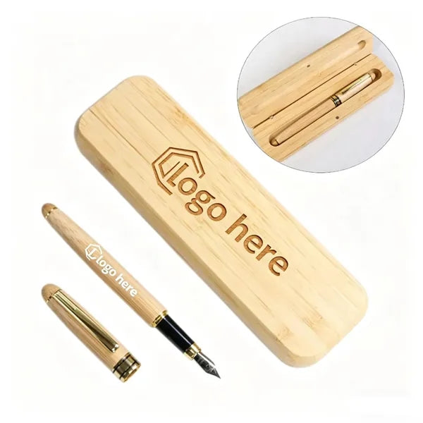 Premium Maple Wood Fountain Pen Gift Set
