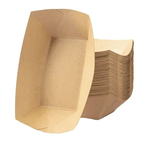 Disposable Kraft Food Paper Boat Tray