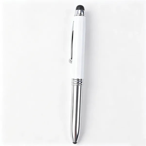 3-in-1 LED Light Ballpoint Pen with Stylus Tip Multi-Functio