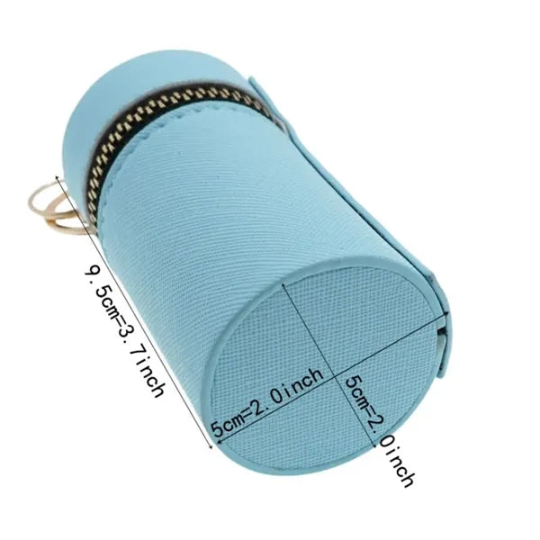 Cylindrical Coin Purse Pouch