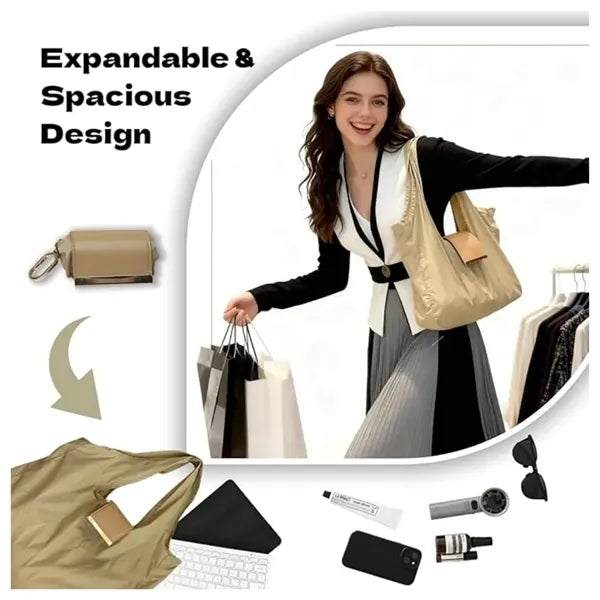 Foldable Keychain Tote Bag