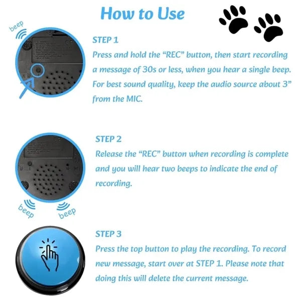 Dog Buttons for Communication