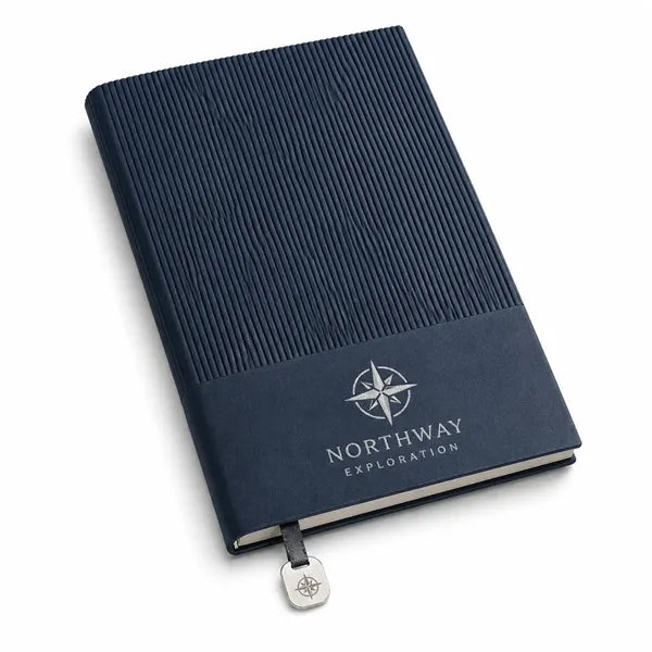 A5 Textured Notebook with Bookmark Charm